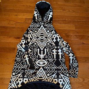 KILLSTAR XS Oversized Hoodie jacket - WORN AT BURNING MAN! Fantastic condition!